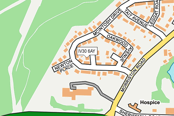 IV30 6AY map - OS OpenMap – Local (Ordnance Survey)