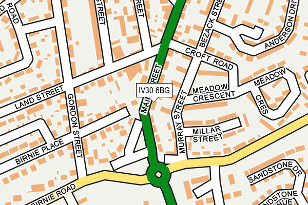 IV30 6BG map - OS OpenMap – Local (Ordnance Survey)