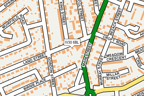 IV30 6BL map - OS OpenMap – Local (Ordnance Survey)