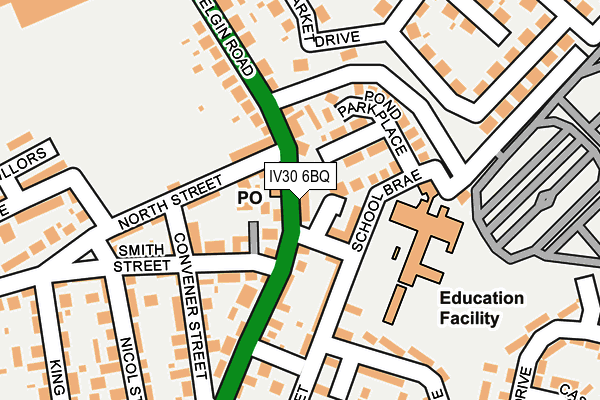 IV30 6BQ map - OS OpenMap – Local (Ordnance Survey)