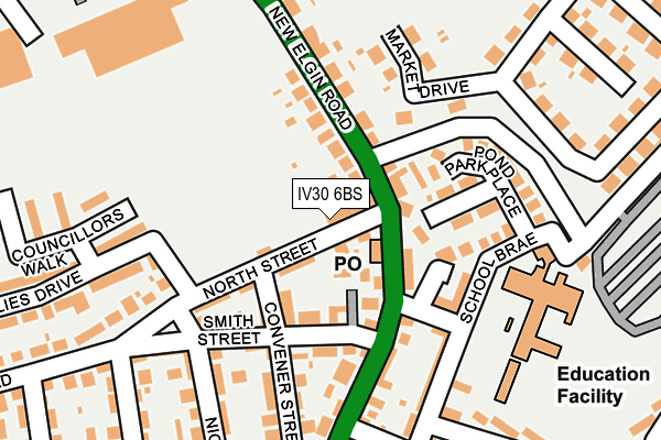 IV30 6BS map - OS OpenMap – Local (Ordnance Survey)