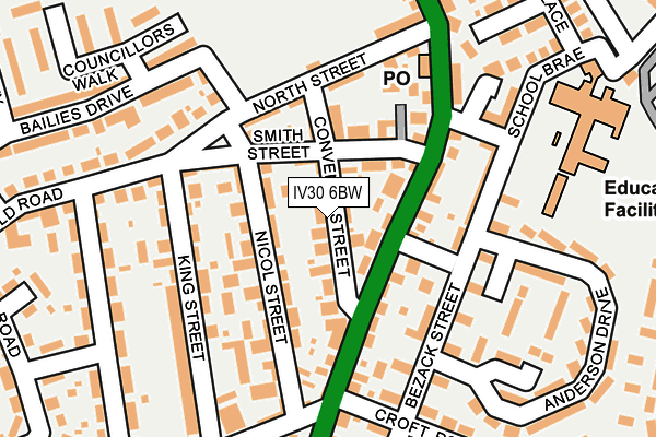 IV30 6BW map - OS OpenMap – Local (Ordnance Survey)