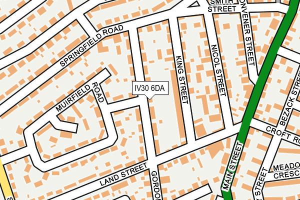 IV30 6DA map - OS OpenMap – Local (Ordnance Survey)