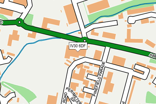 IV30 6DF map - OS OpenMap – Local (Ordnance Survey)