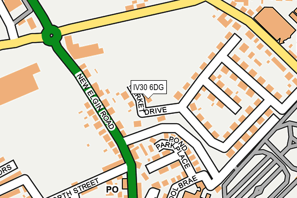 IV30 6DG map - OS OpenMap – Local (Ordnance Survey)