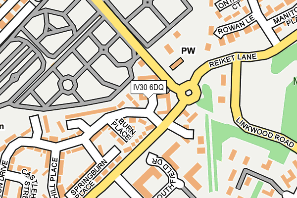IV30 6DQ map - OS OpenMap – Local (Ordnance Survey)