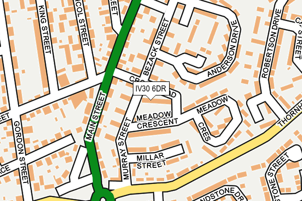 IV30 6DR map - OS OpenMap – Local (Ordnance Survey)