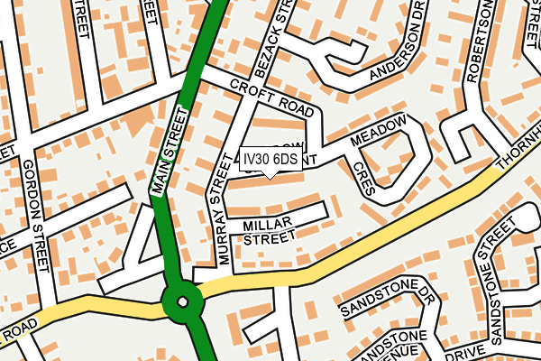 IV30 6DS map - OS OpenMap – Local (Ordnance Survey)