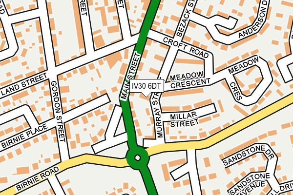 IV30 6DT map - OS OpenMap – Local (Ordnance Survey)