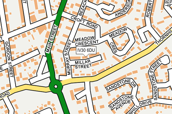 IV30 6DU map - OS OpenMap – Local (Ordnance Survey)