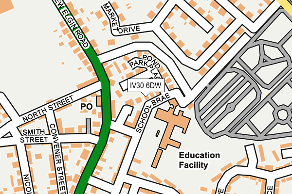 IV30 6DW map - OS OpenMap – Local (Ordnance Survey)
