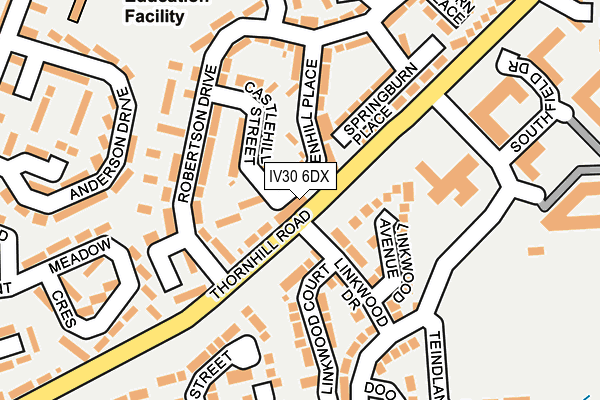 IV30 6DX map - OS OpenMap – Local (Ordnance Survey)