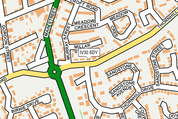 IV30 6DY map - OS OpenMap – Local (Ordnance Survey)