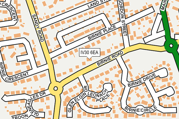 IV30 6EA map - OS OpenMap – Local (Ordnance Survey)