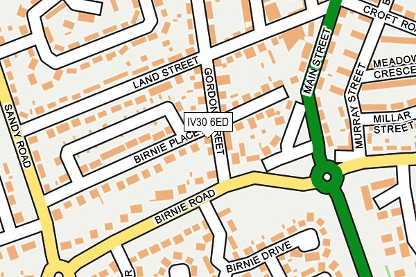 IV30 6ED map - OS OpenMap – Local (Ordnance Survey)