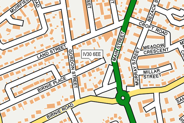IV30 6EE map - OS OpenMap – Local (Ordnance Survey)
