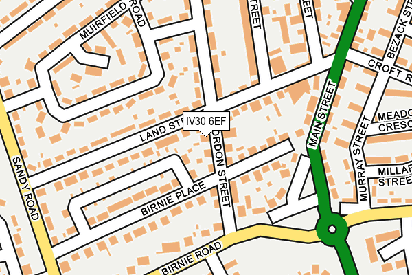 IV30 6EF map - OS OpenMap – Local (Ordnance Survey)