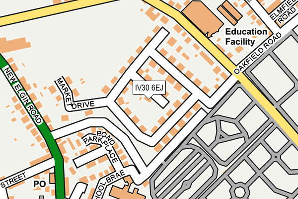 IV30 6EJ map - OS OpenMap – Local (Ordnance Survey)
