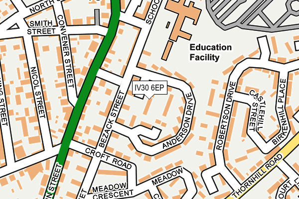 IV30 6EP map - OS OpenMap – Local (Ordnance Survey)