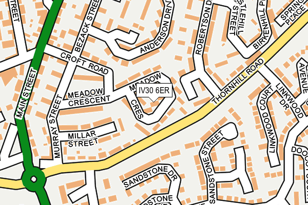 IV30 6ER map - OS OpenMap – Local (Ordnance Survey)