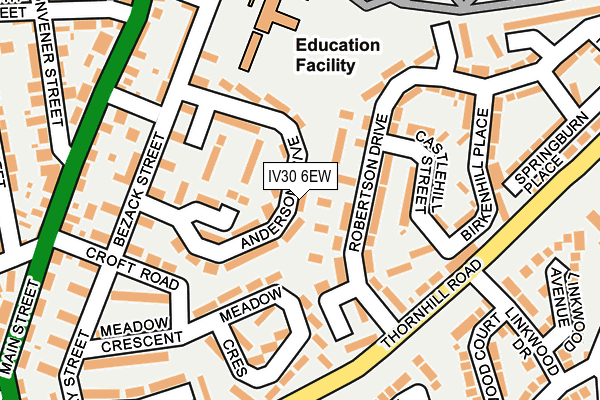 IV30 6EW map - OS OpenMap – Local (Ordnance Survey)