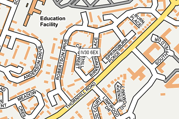 IV30 6EX map - OS OpenMap – Local (Ordnance Survey)