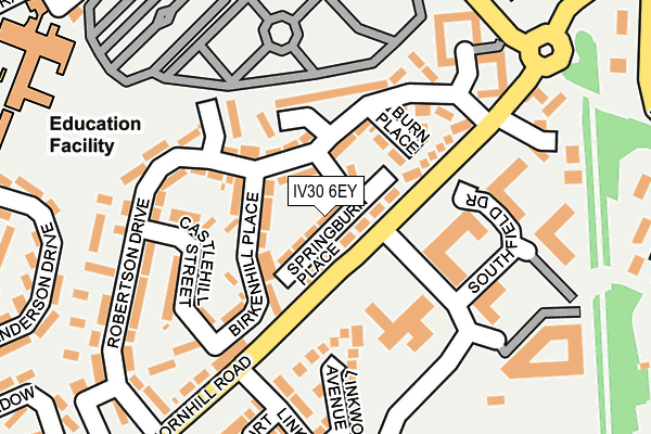 IV30 6EY map - OS OpenMap – Local (Ordnance Survey)
