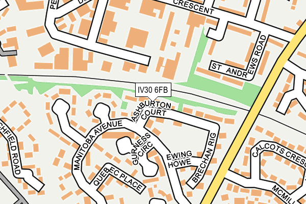 IV30 6FB map - OS OpenMap – Local (Ordnance Survey)
