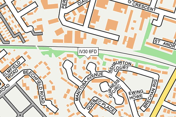 IV30 6FD map - OS OpenMap – Local (Ordnance Survey)