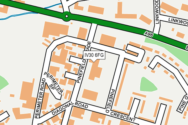 IV30 6FG map - OS OpenMap – Local (Ordnance Survey)