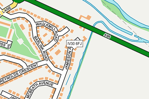 IV30 6FJ map - OS OpenMap – Local (Ordnance Survey)