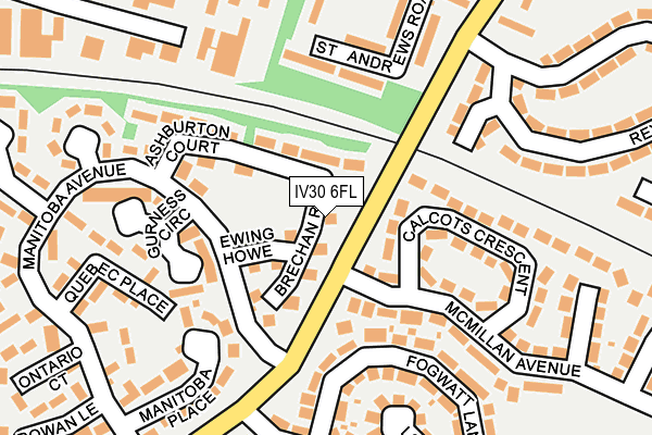 IV30 6FL map - OS OpenMap – Local (Ordnance Survey)