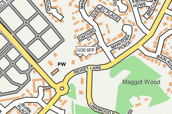 IV30 6FP map - OS OpenMap – Local (Ordnance Survey)