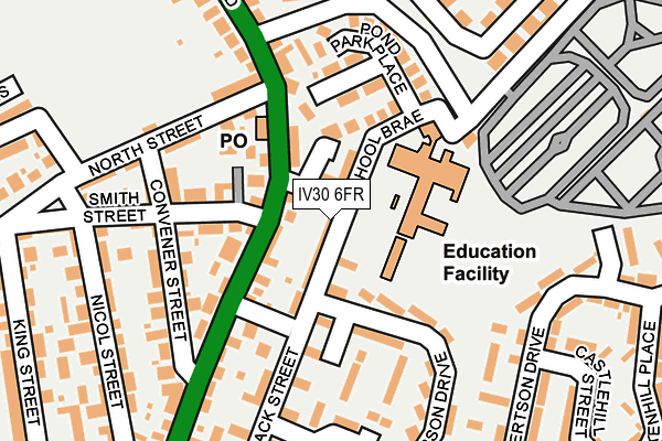 IV30 6FR map - OS OpenMap – Local (Ordnance Survey)