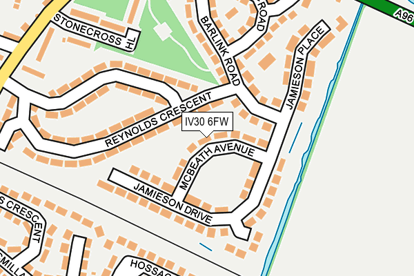 IV30 6FW map - OS OpenMap – Local (Ordnance Survey)