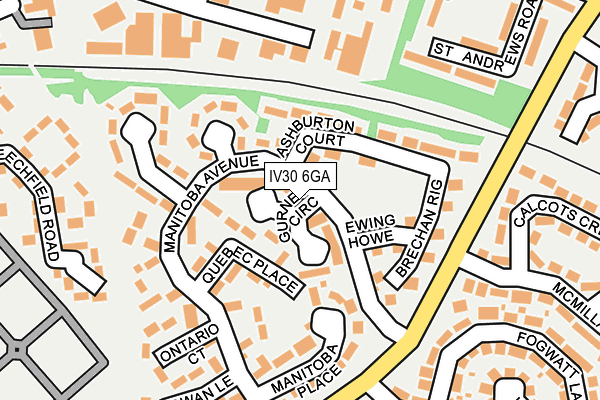 IV30 6GA map - OS OpenMap – Local (Ordnance Survey)