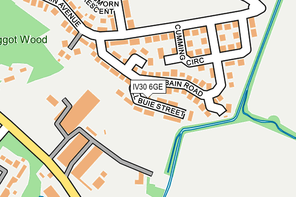 IV30 6GE map - OS OpenMap – Local (Ordnance Survey)