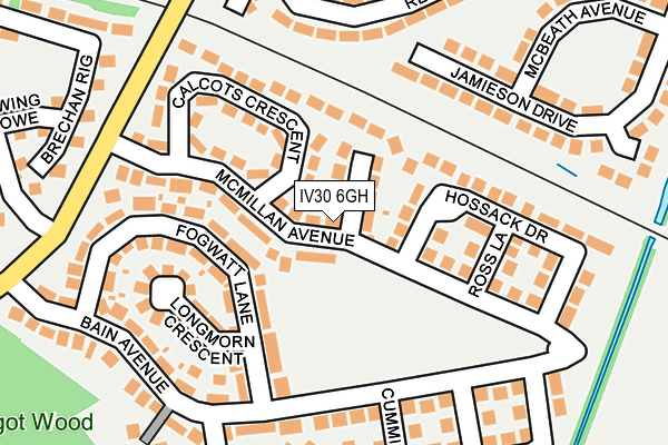 IV30 6GH map - OS OpenMap – Local (Ordnance Survey)