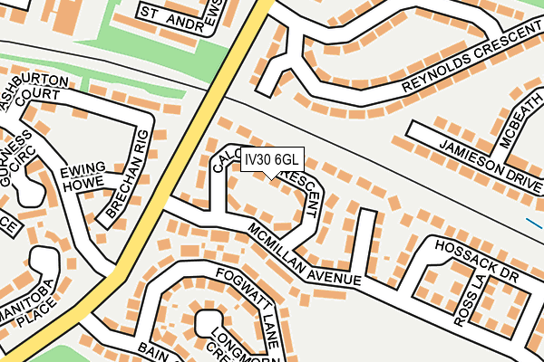 IV30 6GL map - OS OpenMap – Local (Ordnance Survey)