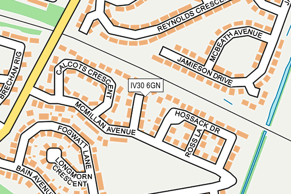 IV30 6GN map - OS OpenMap – Local (Ordnance Survey)
