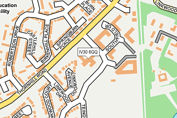 IV30 6GQ map - OS OpenMap – Local (Ordnance Survey)