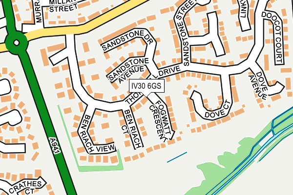 IV30 6GS map - OS OpenMap – Local (Ordnance Survey)