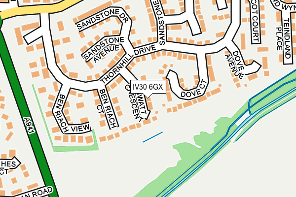 IV30 6GX map - OS OpenMap – Local (Ordnance Survey)