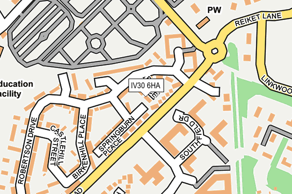 IV30 6HA map - OS OpenMap – Local (Ordnance Survey)