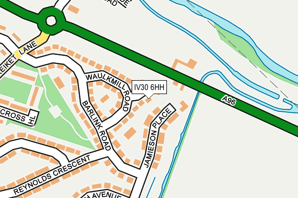 IV30 6HH map - OS OpenMap – Local (Ordnance Survey)