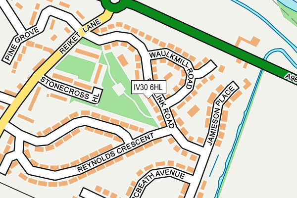 IV30 6HL map - OS OpenMap – Local (Ordnance Survey)