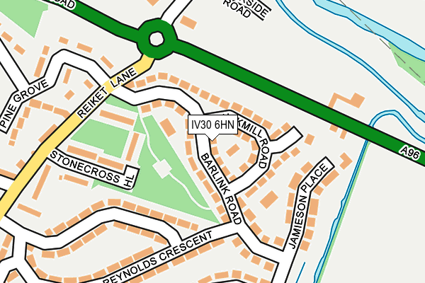 IV30 6HN map - OS OpenMap – Local (Ordnance Survey)