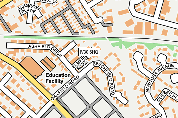 IV30 6HQ map - OS OpenMap – Local (Ordnance Survey)