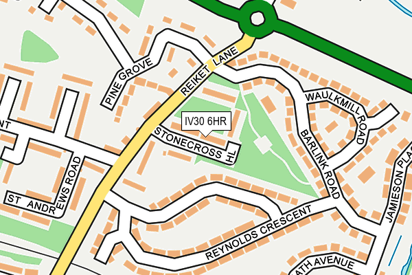 IV30 6HR map - OS OpenMap – Local (Ordnance Survey)