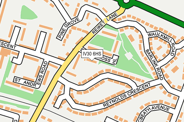 IV30 6HS map - OS OpenMap – Local (Ordnance Survey)